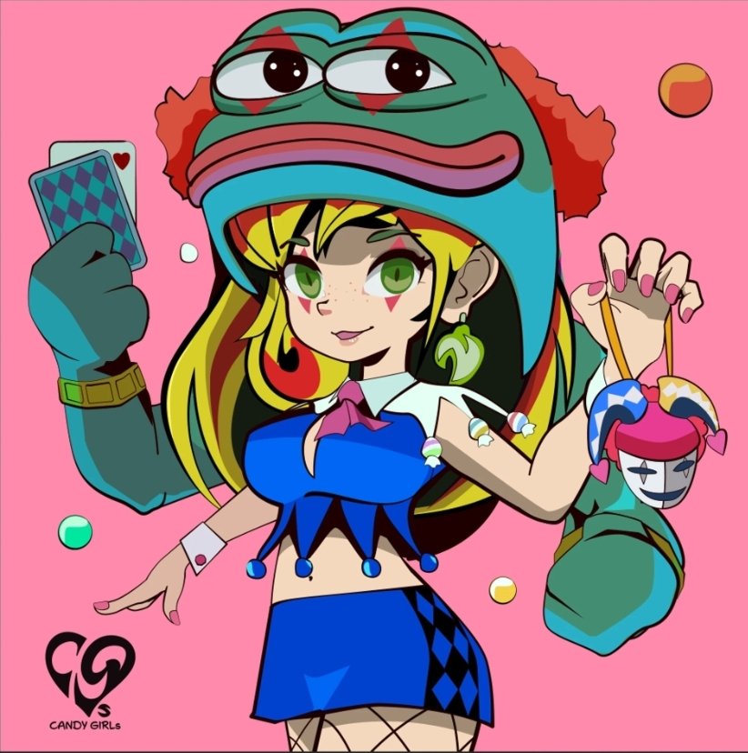 MoonBridgeArmy's tweet photo. Shout out @hayaiakachan for this 🤡🐸🍭. The art style is evolving quite nicely. 🫡
#xrp #xrpl #xrplnftjp #xrpcafe #candyarmy https://t.co/OxEczdLBUM