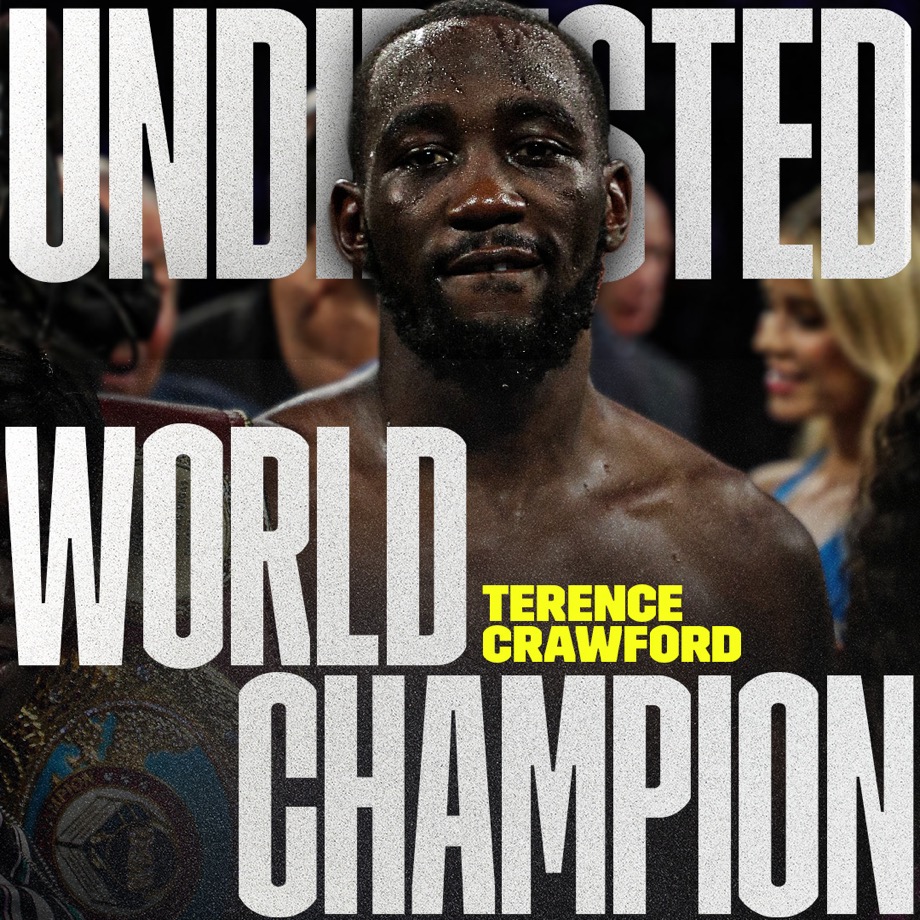 UNDISPUTED WORLD CHAMPION <a href="/terencecrawford/">Terence Crawford</a> 🔥🔥🔥

#SpenceCrawford