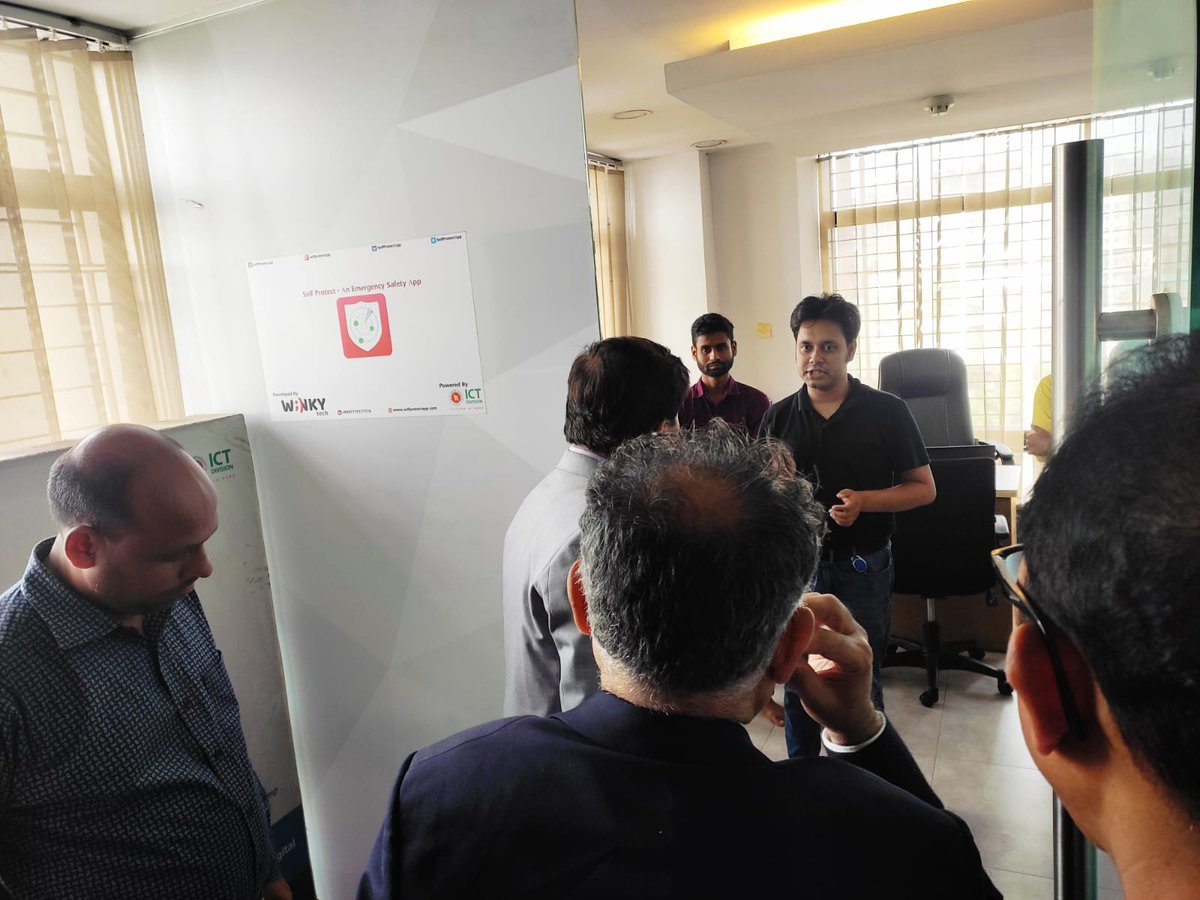 WinkyTechLtd's tweet photo. Bangladesh Hi-Tech Park Authority এর সম্মানিত ব্যবস্থাপনা পরিচালক জি এস এম জাফরুল্লাহ, এনডিসি মহোদয়, আমাদের উদ্ভাবনী নিরাপত্তা অ্যাপ Self Protect এবং Winky Tech টিম এর কার্যক্রম পরিদর্শন করেন। 

#ICTDivision #bhtpa #selfprotectapp #winkytech #12apbn https://t.co/jj6WAqOASr