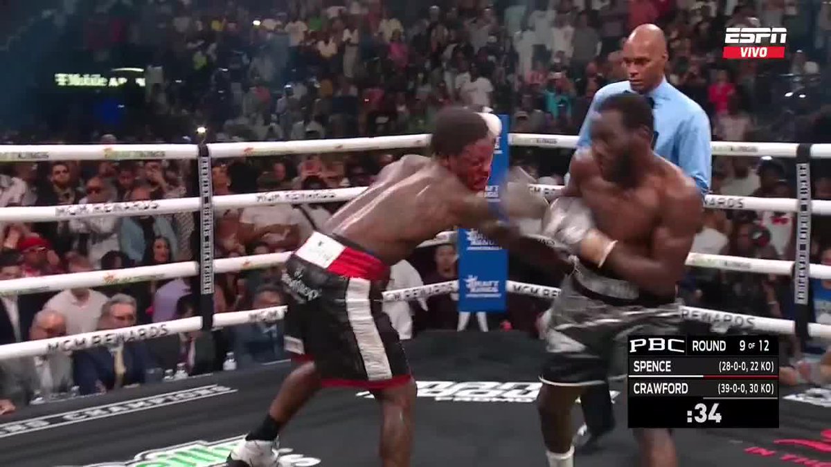 ESPNKnockOut's tweet photo. BOLETO GRATIS AL PAÍS DE LOS SUEÑOS CORTESÍA DE TERENCE CRAWFORD

El referee detuvo la pelea durante el noveno asalto

🔥 EN VIVO 🔥 por #ESPNKnockOut 

📺 @StarPlusLA 

#SpenceCrawford https://t.co/9t9Ewl3Eyj