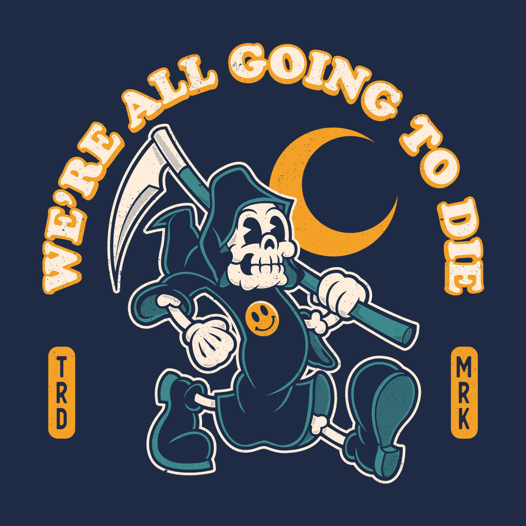 teefury's tweet photo. THE DAILY | “We're All Going To Die” by #Nemons starts at just $13 today only at #TeeFury! ⚡
https://t.co/UojEQS0fWp
#tshirts #graphictee #teeoftheday #tees #tshirtoftheday #teeshirts #grim reaper #death #skeleton #dead #halloween #horror# skull #originalart https://t.co/wiskaixinA