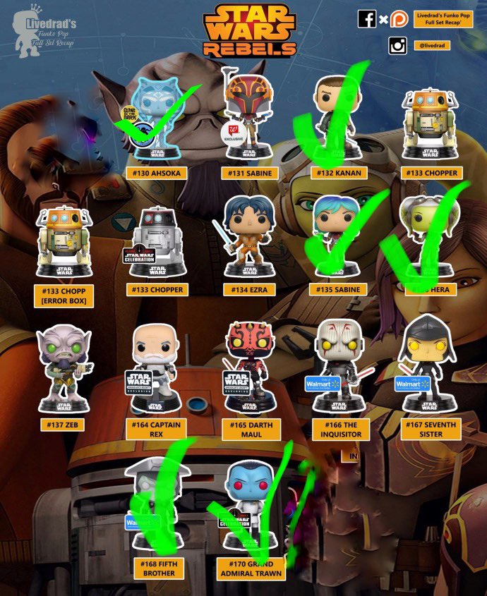 TCGKenny's tweet image. ISOs

Green check means I have it 

#Funko #FunkoFamily #FunkoStarWars