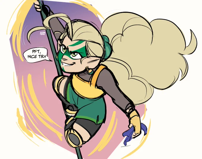 Yeah... no, im not doing a whole comic again to justify my sketches.   Afro Azura (Afrura) was the idea, Redlyn is the excuse.