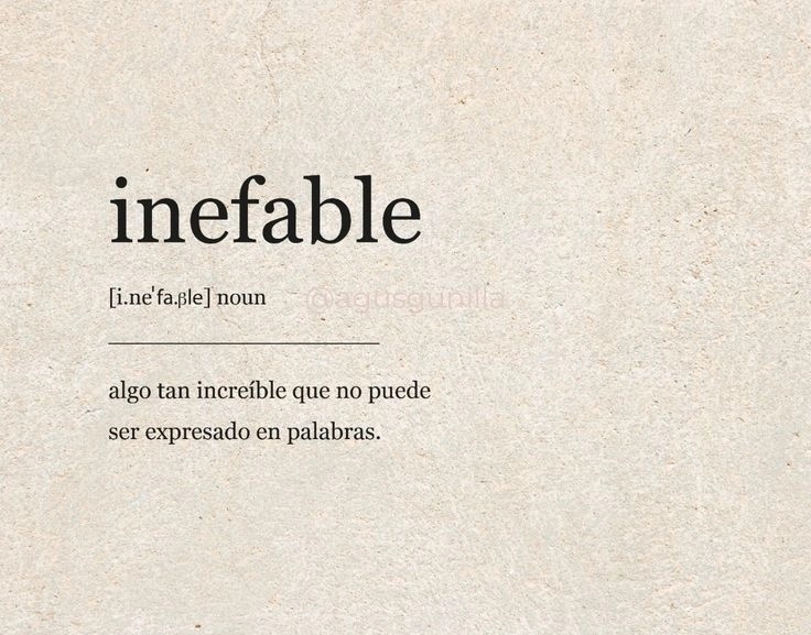Lo q siento por ti es algo inefable