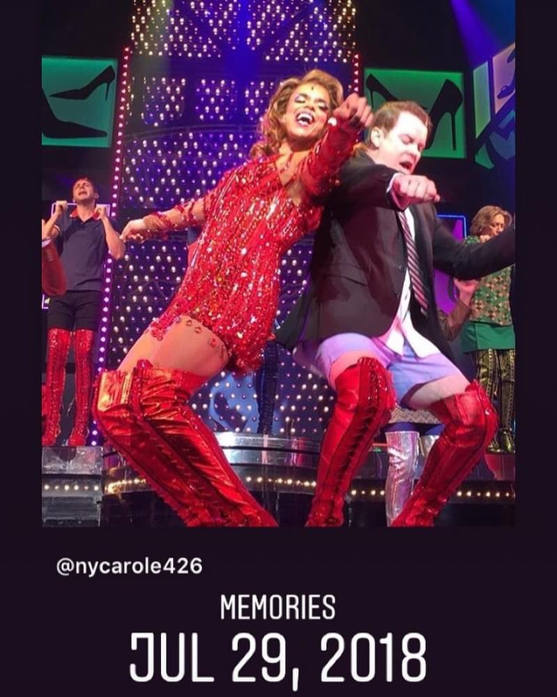 NyCArole426's tweet photo. #Onthisday #2018July #THIS iS One Of My Favs! @davidcookofficial #HasGotTheMoves ‼️ That’s Our #Chaaalie Boy Getting Down ziggin and zaggin .. delivering the message of @kinkybootsbway 👠 https://t.co/xgpsGWncs8