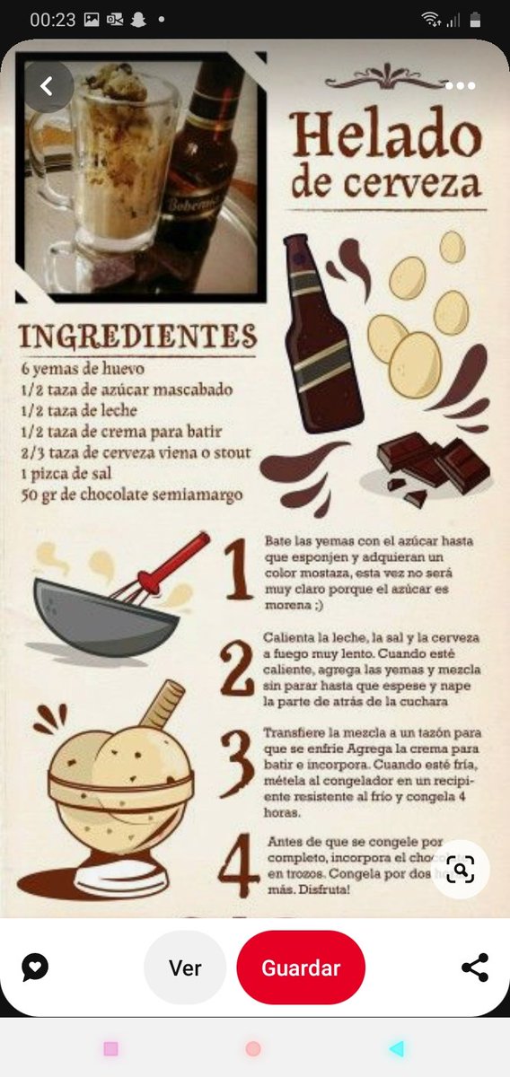 Loretitolinda's tweet photo. Receta Helado de cerveza... https://t.co/n0j0Latq46