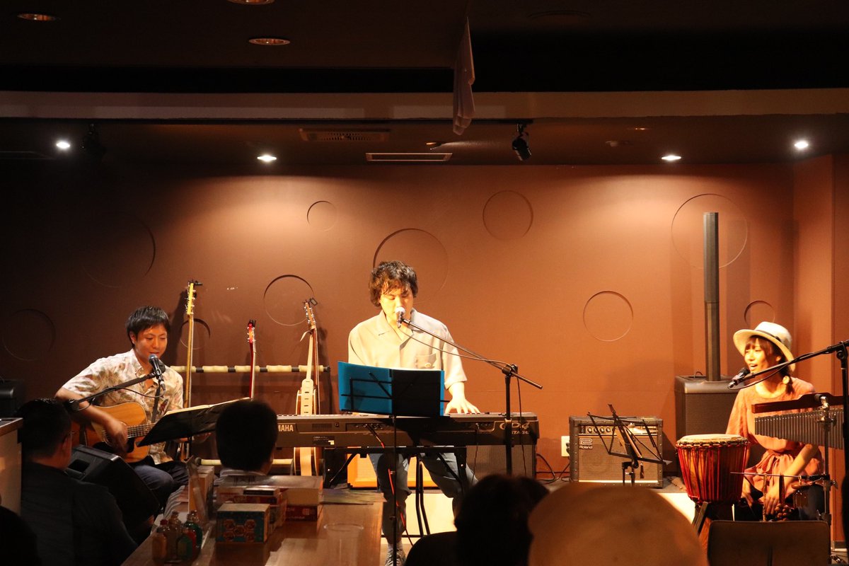 beginning0116's tweet photo. Beginning vol.5    7/29
M2×Mokkun   コラボ

最初は2曲予定なはずだったけど
急でも3曲やれるのさすがだと
思いました😭👏✨

2組のおかげで大成功に終わりました！
M2、Mokkun、ことみん、
アソビ場のオーナー、
そして遊びに来てくれたお客さん、
ありがとうございました☺️⭐ https://t.co/dFKJB7wW1Z
