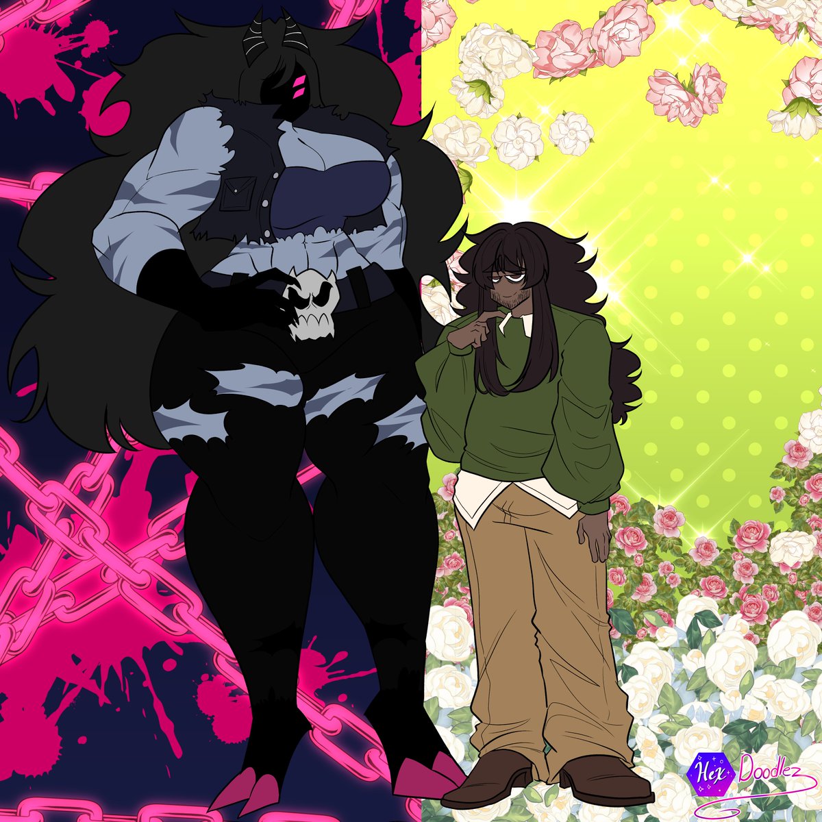 I finally drew Sven and Mitch's parents! Rika, a deadly violent