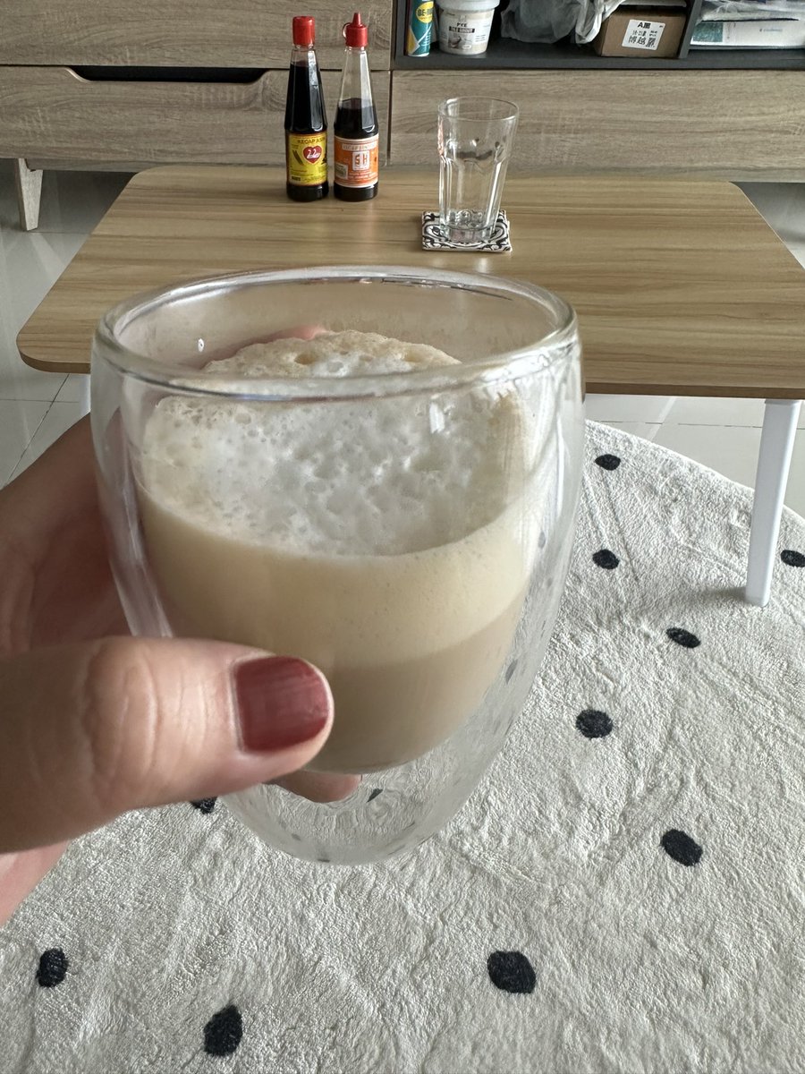afifa's tweet photo. Failed latte art! 🤣 https://t.co/jnUUtR83UB