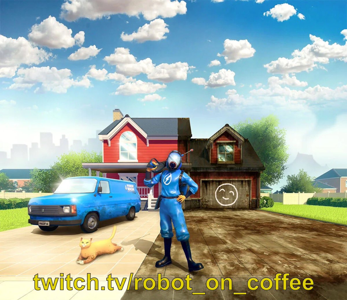 Chilling out streaming Power Wash Simulator!