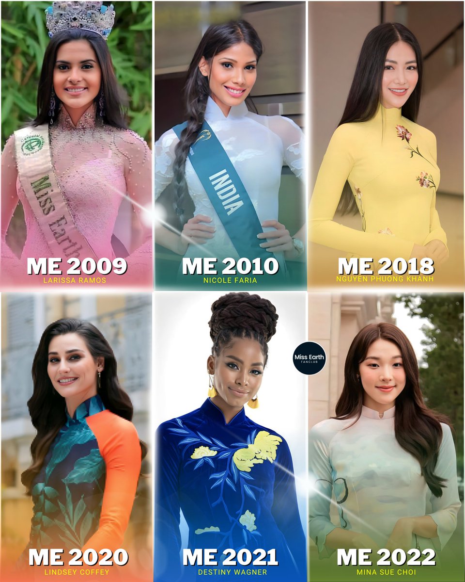 earthclub_ofc's tweet photo. Miss Earth Queens in Ao Dai 🇻🇳✨

"Vietnam’s national dress, the áo dài is one of the country’s most striking symbols of beauty"

#MissEarth #WomanOfTheEarth #BeautyForACause #Big4Pageant #PageantsThatMatter https://t.co/5nzVdKmlYq