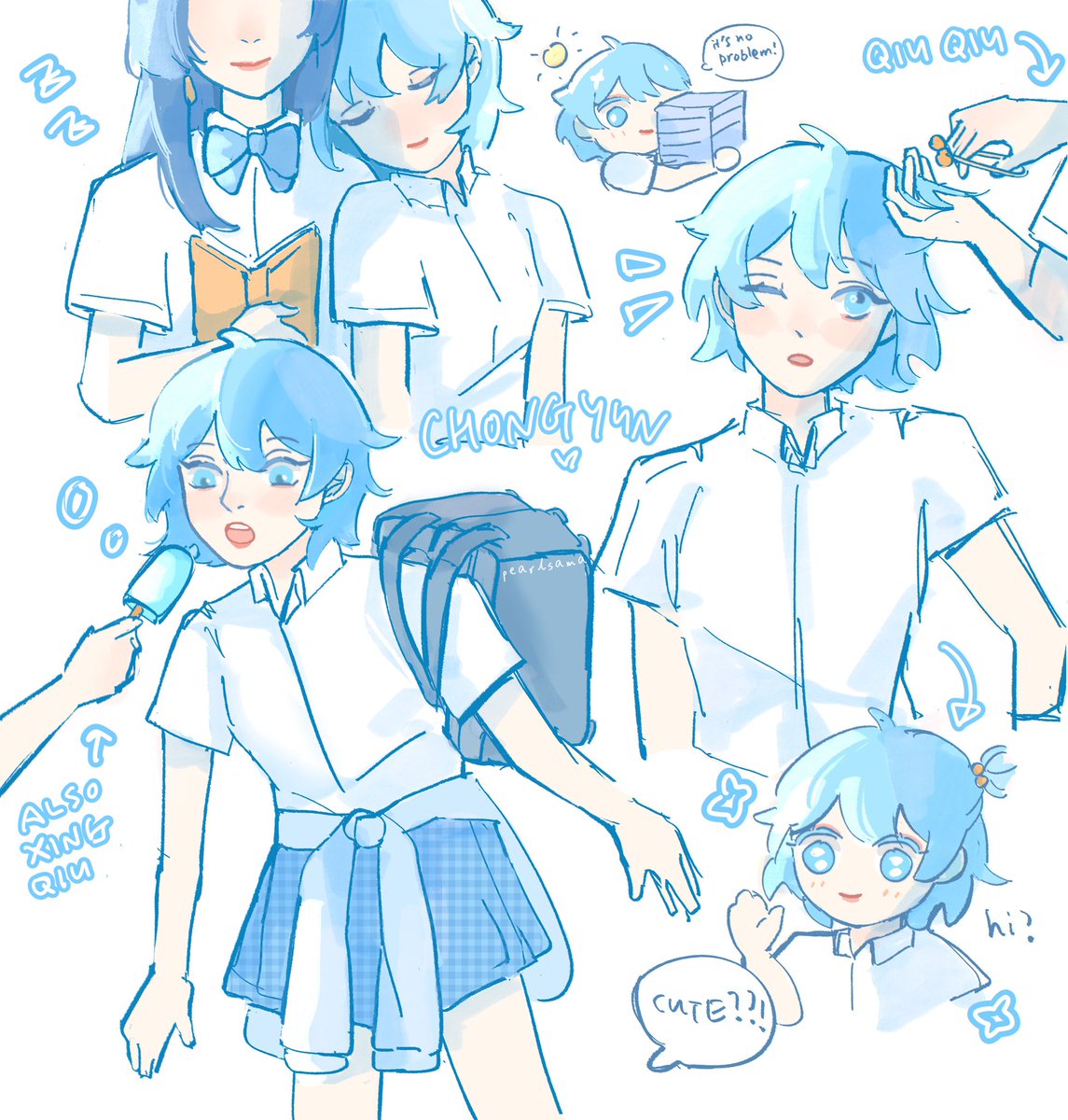 重云|ちょううん 「day in the life of chongyun #xingyunweek」|pearl 🍊🍊🍊🍊のイラスト