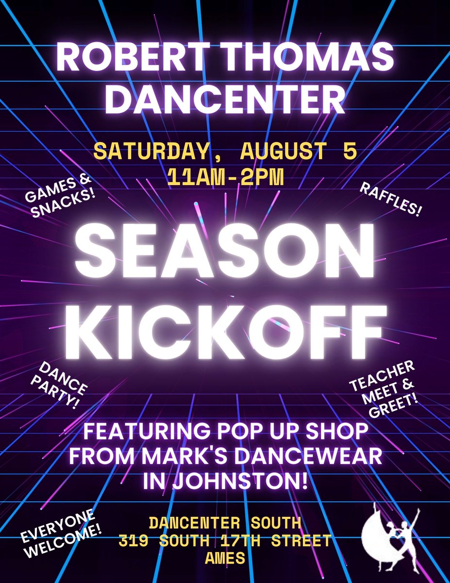 RTDancenter's tweet photo. Join us Saturday, August 5! Everyone welcome! Bring your friends! https://t.co/M5K7qJkUi1