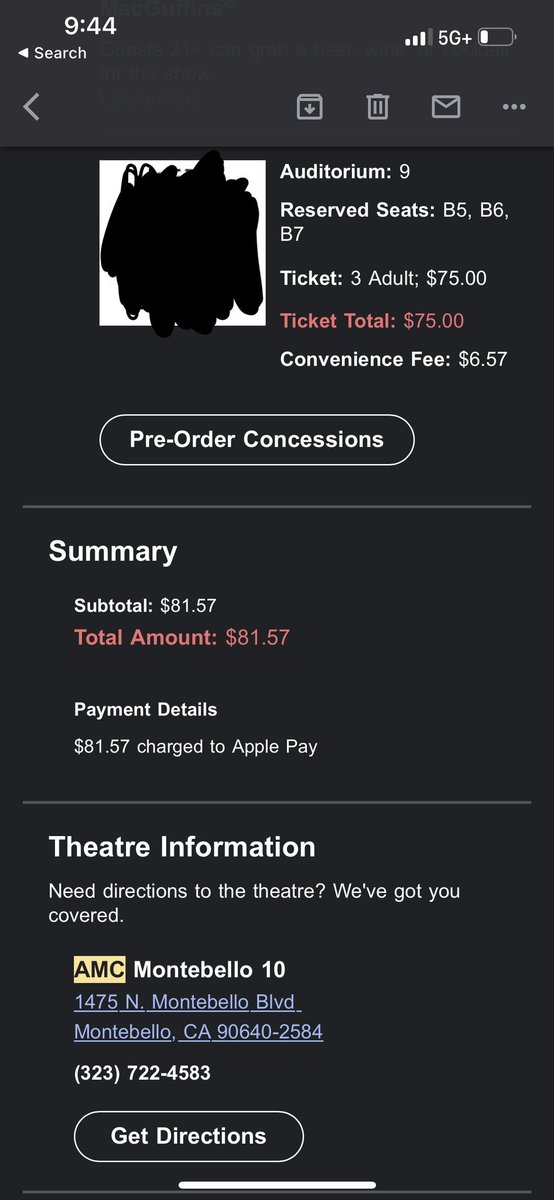 ArseFake's tweet photo. Selling 3 middle row tickets for circus Maximus in AMC Montebello 10. $80 https://t.co/jOpNedG8Gv