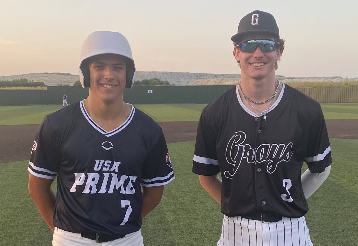 RBTournaments.com
10+ College Coach Showcase Tournament
 
USA Prime
🆚
Tyler Grays

PoG: Ben Coke 2-3, 4 RBI
Garrett Helm 3-3, HR, 2B

34 straight college coach showcase tournaments with MORE colleges attending than promoted.

#RBTournaments