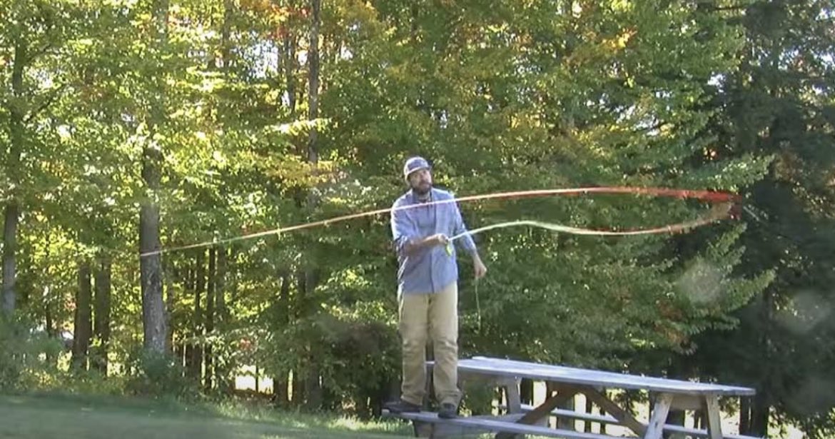 TroutSensei's tweet photo. Casting tip - Go sidearm like Dan Quisenberry if necessary (maybe not quite that low though). Great for getting under trees or if you are having problems with line tangles on overhead casts. https://t.co/U1P6uB07ne