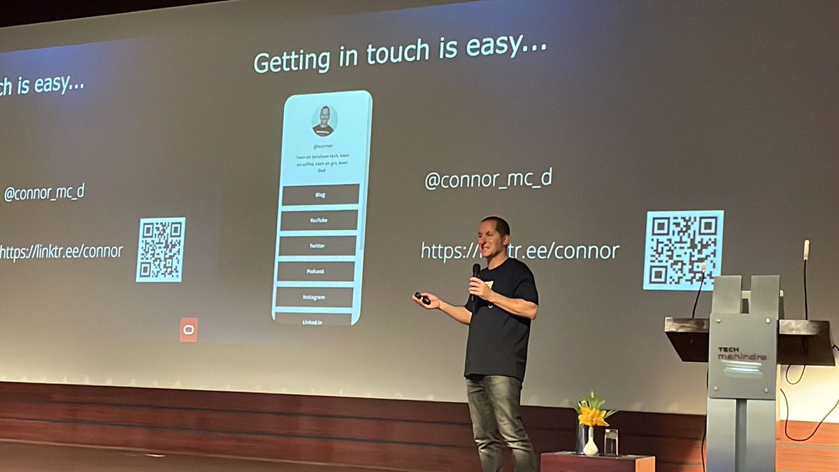 venkats4u's tweet image. A good intro from @ConnorMcDonald on #oracle23c at @tech_mahindra @SpeakerTwitterHandle @AIOUG thanks to #OCYatra2023 and @Oracle_India