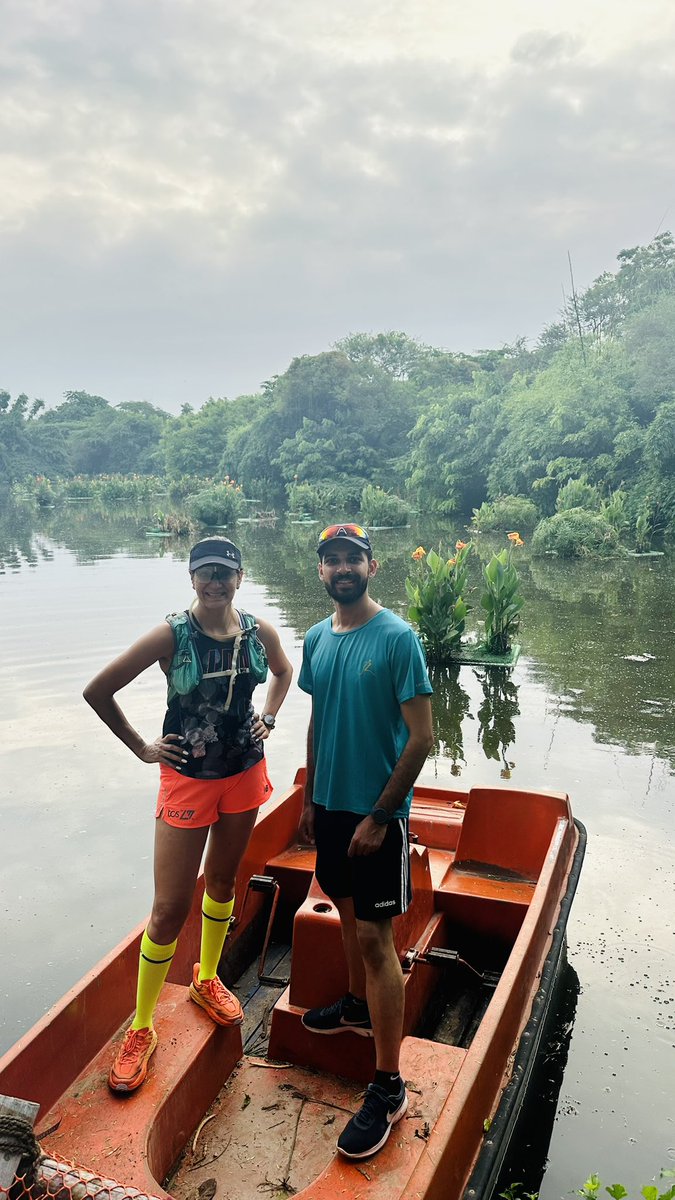 defaultrunner's tweet photo. My SUNDAY morning was better than yours :) - exploring the Sanjay Van trail with the teal tribe. Thankyou DRG for this annual running carnival. #SundayMorning #running #trail #runwithreeti https://t.co/fJVYpuaKI1