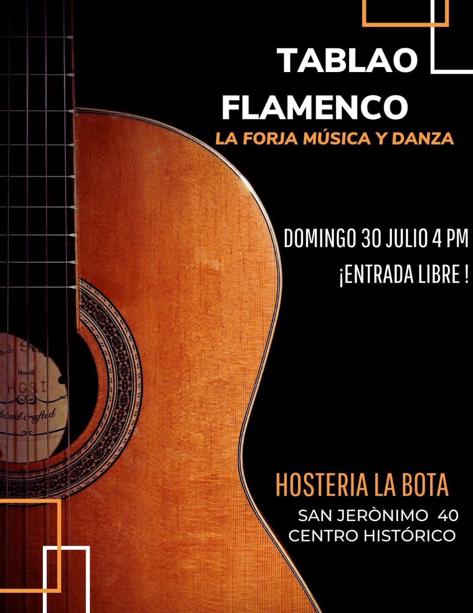NO OLVIDES QUE MAÑANA HAY FLAMENCO EN LA BOTA A LAS 4 PM. @flamencoforja nos hace profundamente felices, familia de belleza y arte, e ilumina nuestro bar cada quince días. Te esperamos con #vino , #clericot , #paella , #tapas y el duende del mejor tablado en la ciudad. 🍷 🥘 💃🏻
