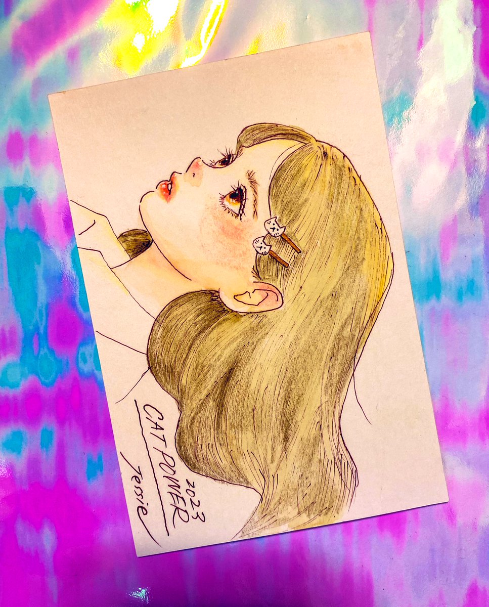 kjess2014's tweet photo. #CATPOWER2023 
展示ではミニ原画も販売しています◎
絵柄は手描きなので全部違います！

@galerie_lemonde https://t.co/Hvl39zoSbv