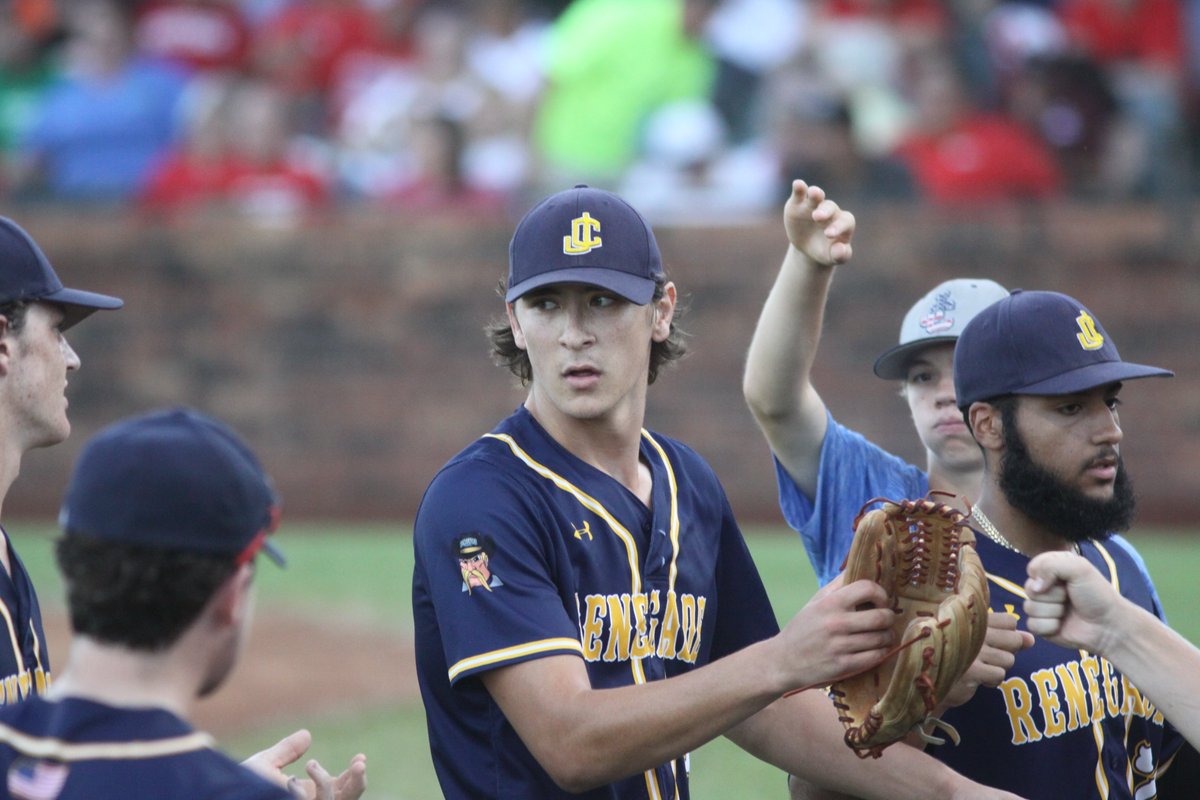 Trevor Hahn (@trevhahn3) on Twitter photo What <a href="/nickpanagos91/">Nick Panagos</a> did tonight was nothing short of historic.
- It was just the second complete-game shutout of the <a href="/MINKLeague/">MINK League</a> season
- He did it by shutting out a Mustangs team that had only been blanked once
- His longest outing of the season was 4 1/3 coming in
Legendary. What <a href="/nickpanagos91/">Nick Panagos</a> did tonight was nothing short of historic.
- It was just the second complete-game shutout of the <a href="/MINKLeague/">MINK League</a> season
- He did it by shutting out a Mustangs team that had only been blanked once
- His longest outing of the season was 4 1/3 coming in
Legendary.