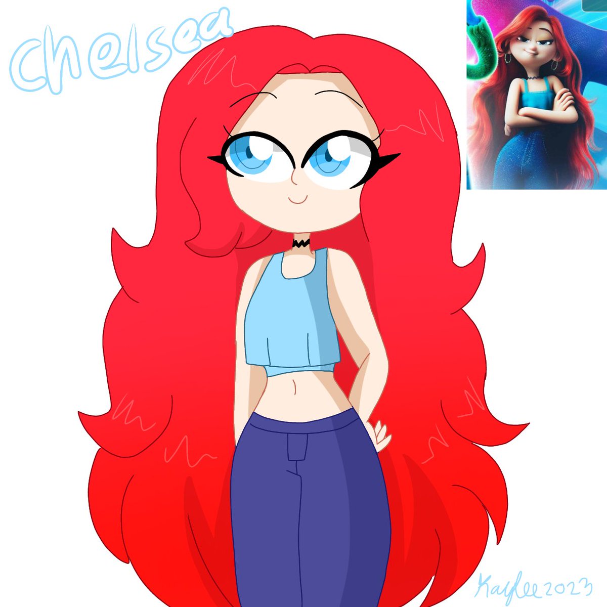 Chelsea 🧜‍♀️ 🐚 #rubygillman #RubyGillmanfanart #chelseavanderzee #Chelseamermaid #Dreamworks