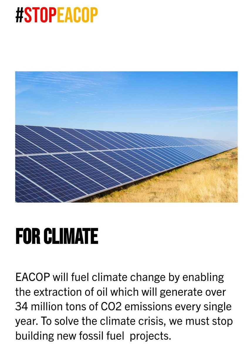 Eseri14's tweet photo. @JosephSenyonjo3 @350 @FWWNewJersey @TotalEnergies Total "knowingly and willfully" 
constructs an oil pipeline EACOP that  poses grave environmental risks and human rights violations @stopEACOP
@WGEID  @UN_HRC @UNHRD @hrw @WGEID
@hrw @UN_HRC @HumaneSociety @UNHumanRights
@IntlCrimCourt
@CNN
@nytimes
@washingtonpost
@350 https://t.co/Mjm81IYwDN