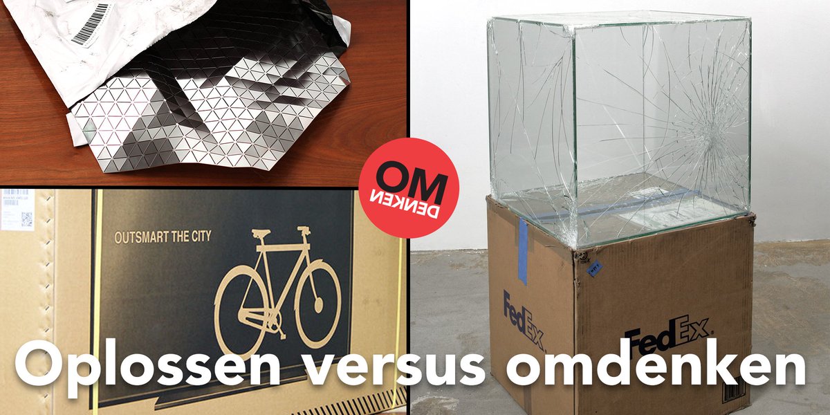 Vandaag een verhaal over een creatieve fietsenfabrikant, twee omdenkende kunstenaars en wat je er aan hebt om het verschil tussen oplossen en omdenken te kennen: omdenken.nl/inspiratie-en-…