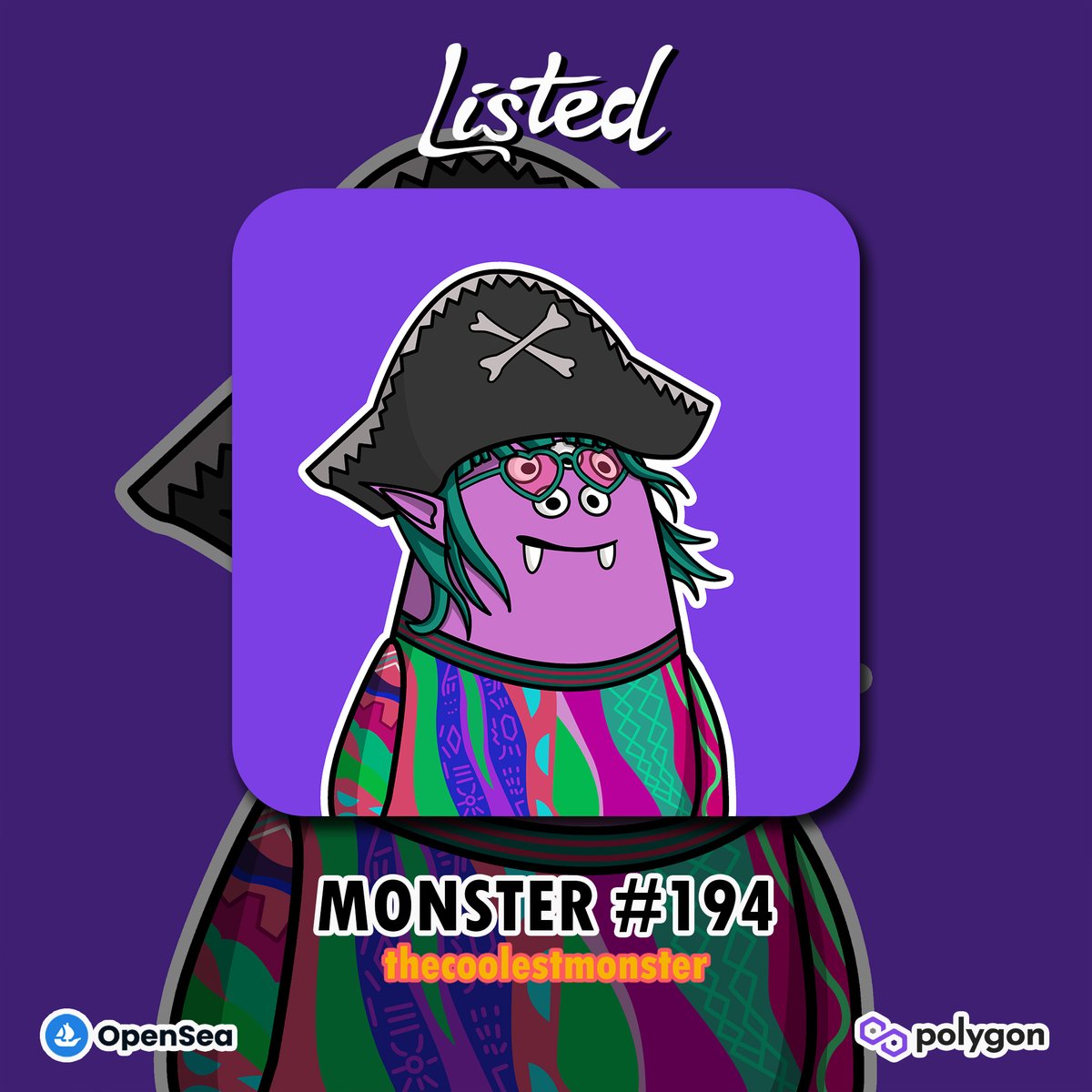 coolestmonseth's tweet photo. LISTED!

Monster #194
Inspired by @Xpandincapacity 
The Coolest Monster
FP 4.5 $MATIC
TV 0.5305 $ETH
75 Owners

https://t.co/EF9IO8SAP0

Let's adopt it!

#NFT #NFTCollection #NFTCommunity #NFTArt #NFTdrop #NFTcollectible #VERTICALNFT #GlitchGang https://t.co/LX1D809IrI