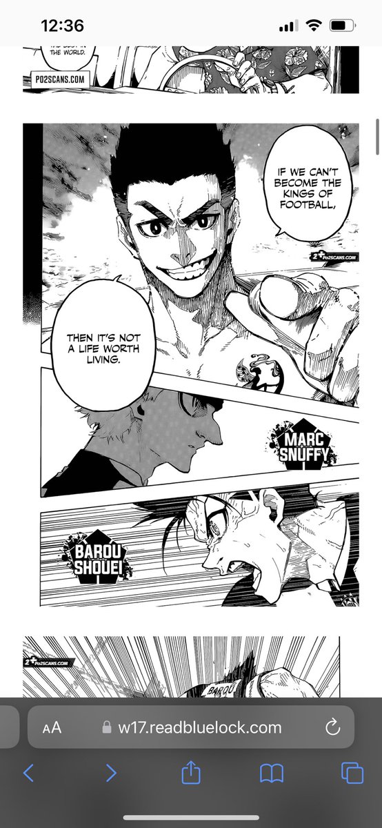 donniedrako15's tweet photo. #bluelock227 spoilers 

The fact that Barou reminds Snuffy so much of Mick that he probably built his strategies around keeping him safe, only to end up supporting Barou’s imitative to surpass him might be the most heart warming moments in the whole damn series. https://t.co/Kohg6fhbkk