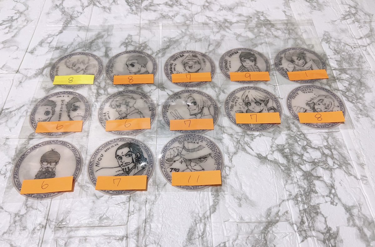 【譲渡】ブルーロック 原画展 アルティメタルバッジコレクション 缶バッジ

譲  蜂楽 千切 ★國神

求 定価＋送料

郵送📮同日発送希望◎初期不良で蜂楽.千切1点ずつ缶バッジ表面に貼ってあるシートの端が裂けております。無印は★を同数お迎え必須！銀行振込、PayPay（マネラ不可）