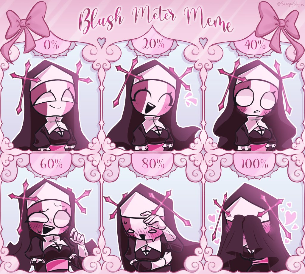 SleepySkyes's tweet photo. I wanted to make a blush meter meme with Sarv but I got a bit carried away with it and overdecorated the template😅.
I added a version with the original template too because the drawings are more visible there :)
#Sarvente #midfightmasses #mfm #blushmetermeme #blushmeme https://t.co/ZjjA3tDwjo