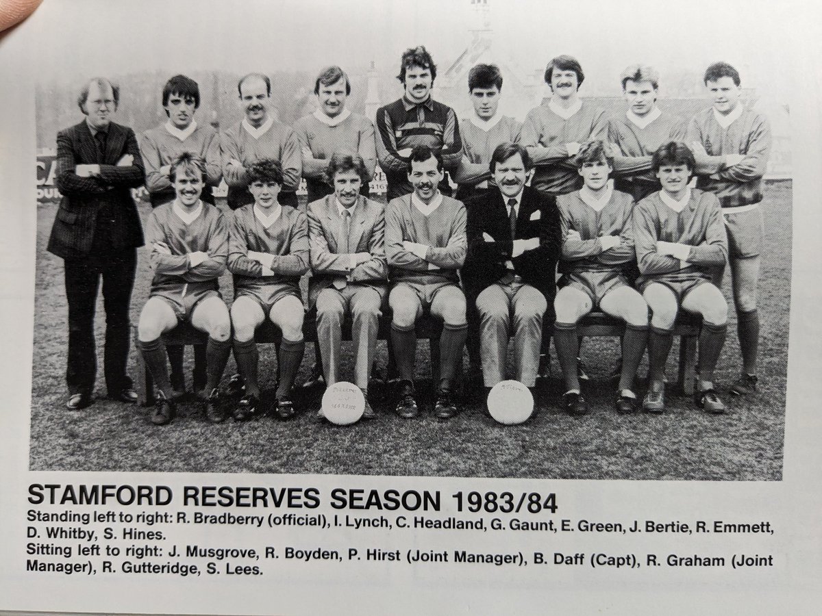 Mozzasoft's tweet image. Going through some of dad's bits his kept over the years!. Some familiar faces still actively involved @StamfordAFC1896 @gdrury71 @AaronGratton24 @pompeywalt