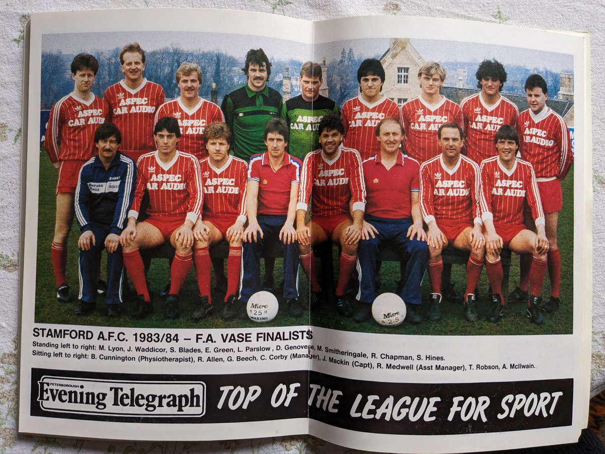 Mozzasoft's tweet image. Going through some of dad's bits his kept over the years!. Some familiar faces still actively involved @StamfordAFC1896 @gdrury71 @AaronGratton24 @pompeywalt
