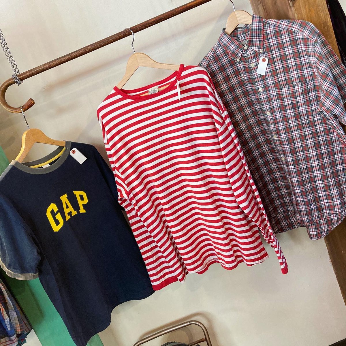 sunflower20107's tweet image. -
「OLD GAP」
リンガーTシャツ sizeL相当 4,590円
ボーダー柄ロンT sizeXL相当 4,590円
チェック柄シャツ sizeL相当 4,590円
-
#OLDGAP  #甲府 #山梨 #Sunflower #山梨古着屋 #古着屋Sunflower #古着屋 #USA #Vintage #OLD #Mensvintage #Ladiesvintage