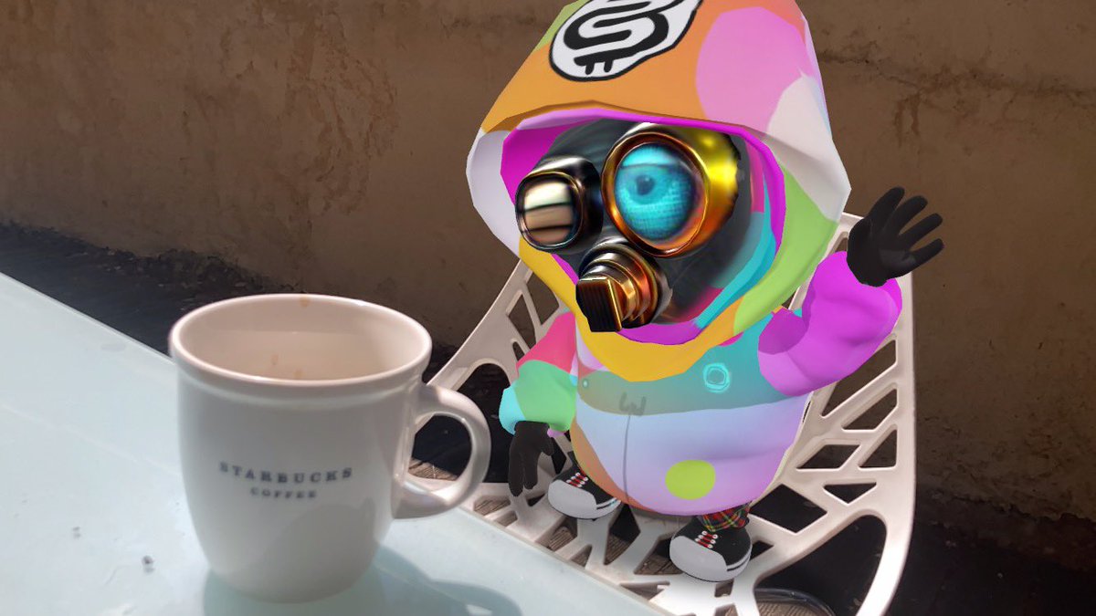 MGBR08's tweet photo. DAy23 - Les vacances de #BULBi
BULBi se remet de sa folle nuit ☕️
#bMSE #AugmentedReality #3D #Avatar on @Sketchfab by @BullBiDoo & @TheBULBiMasks https://t.co/O7iIXEQJn3