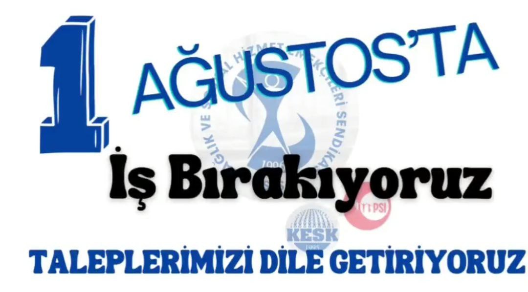 🔵Uygulanan sağlık sisteminden ne halk, ne de emekçiler memnun.
Sosyal hizmet emekçileri adeta iktidara seçmen kazandırmak için ev ev bildiri dağıtan, işyerlerinde yoğun işgücü ve angarya çalışma baskısı altında bırakılıyor.
1 Ağustos'ta alanlara....
<a href="/sesgenelmerkezi/">SES Genel Merkezi</a> <a href="/KESK1995/">KESK</a>