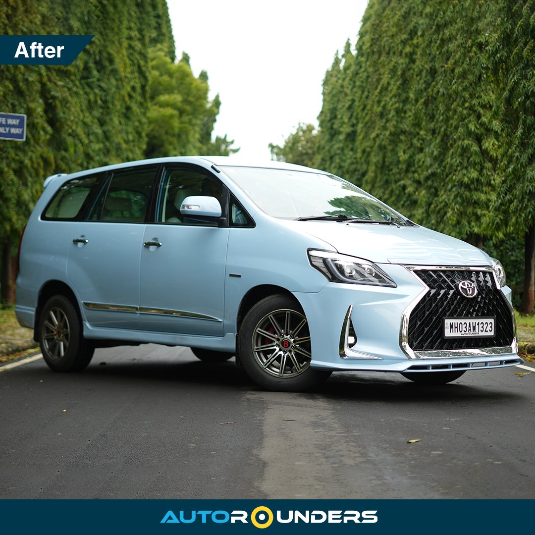 Autorounders's tweet photo. The stunning Innova modification from Type 2 to Type 4 in Jetstream Blue! 💙🤩
Visit the below link to watch the full modification video👇
https://t.co/GyRPxZ2ZdV
#Autorounders #Innova #Toyota #ToyotaInnova #JetstreamBlue #LexusKit #PremiumService #Mumbai #Hyderabad #Pune https://t.co/NhIGKbIF3z