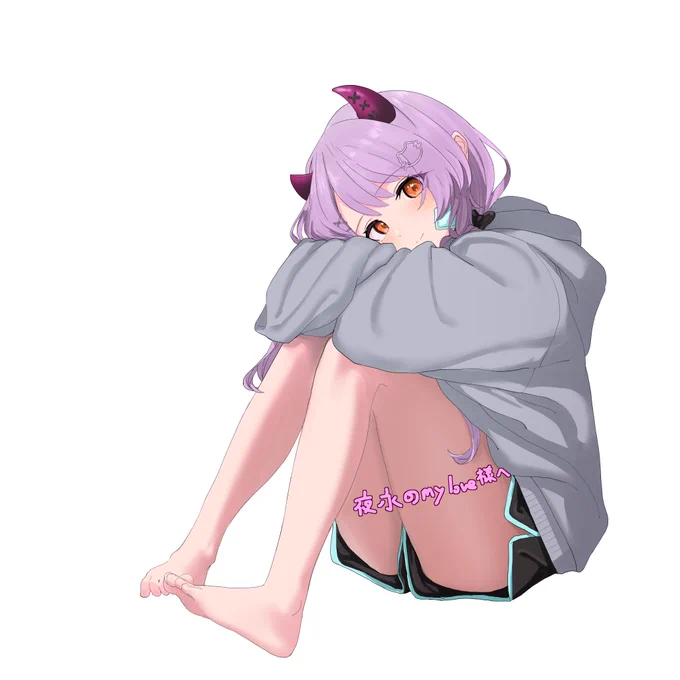 夜永の𝓶𝔂 𝓵𝓸𝓿𝓮さんからご依頼いただいて夜永ひよりさんのイラストを描かせていただきましたPart3です #みてみて夜永 #よながーるず