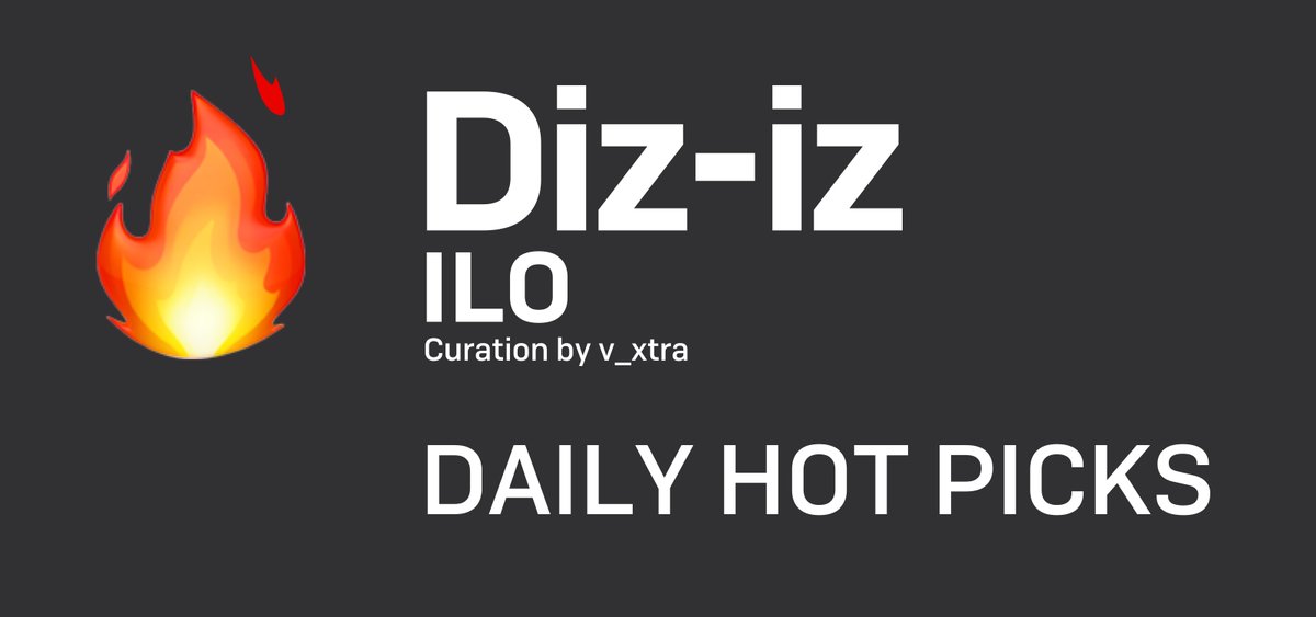 🔥 DON'T MISS OUT ON THESE 🔥

Diz-iz ILODaily Hotpicks!
Curated by @v_xtra 

- 2 new Listings
- 1 OE
- 2 DROPs
- 100 Incredible art for grabs

#DizIzArt