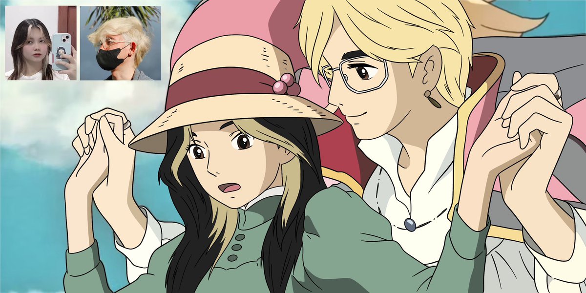 RyanLuiseMNL's tweet photo. Me and my S/O as Howl and Sophie. 🥰 Just dm me for commissions! #commisionsopen #Commission #digitalart #fanart #HowlsMovingCastle #procreate #procreateart # https://t.co/p45iMc0yS1
