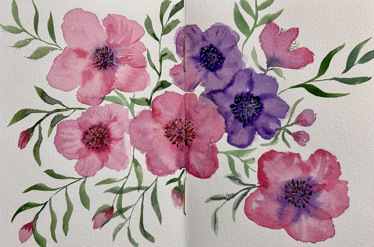 maricris_Artist's tweet photo. Have a wonderful Sunday. Floral practice #watercolorpainting #watercolorartist #watercolorpractice #watercolordaily #grateful #skillshare #skillshareproject #skillshareclass #taught by @hollytomasdesign @skillshare #artappreciation #artjournal #artjourney #artgallery #arttherapy https://t.co/wbkOvpO2S1
