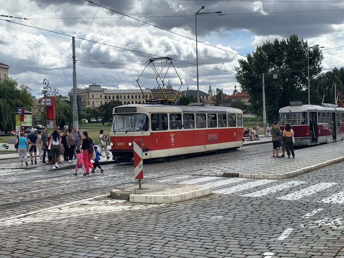Love the public transit system in Prague. I have been trying to get a pic of the modern and retro teams in the same shot.