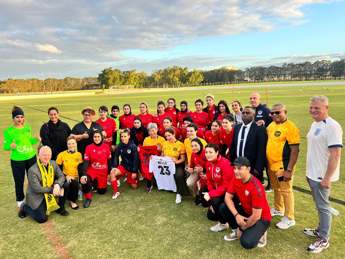 Manozh20's tweet photo. Meeting with @SenatorWong ambassador of Afghanistan in Australia, and other political figures. In Brisbane in regards of gender equality program. Sport / soccer is for everyone and this is a basic human right to do what they are passionate in.Gender equality is mankind solidarity https://t.co/Au3vrcKc0C