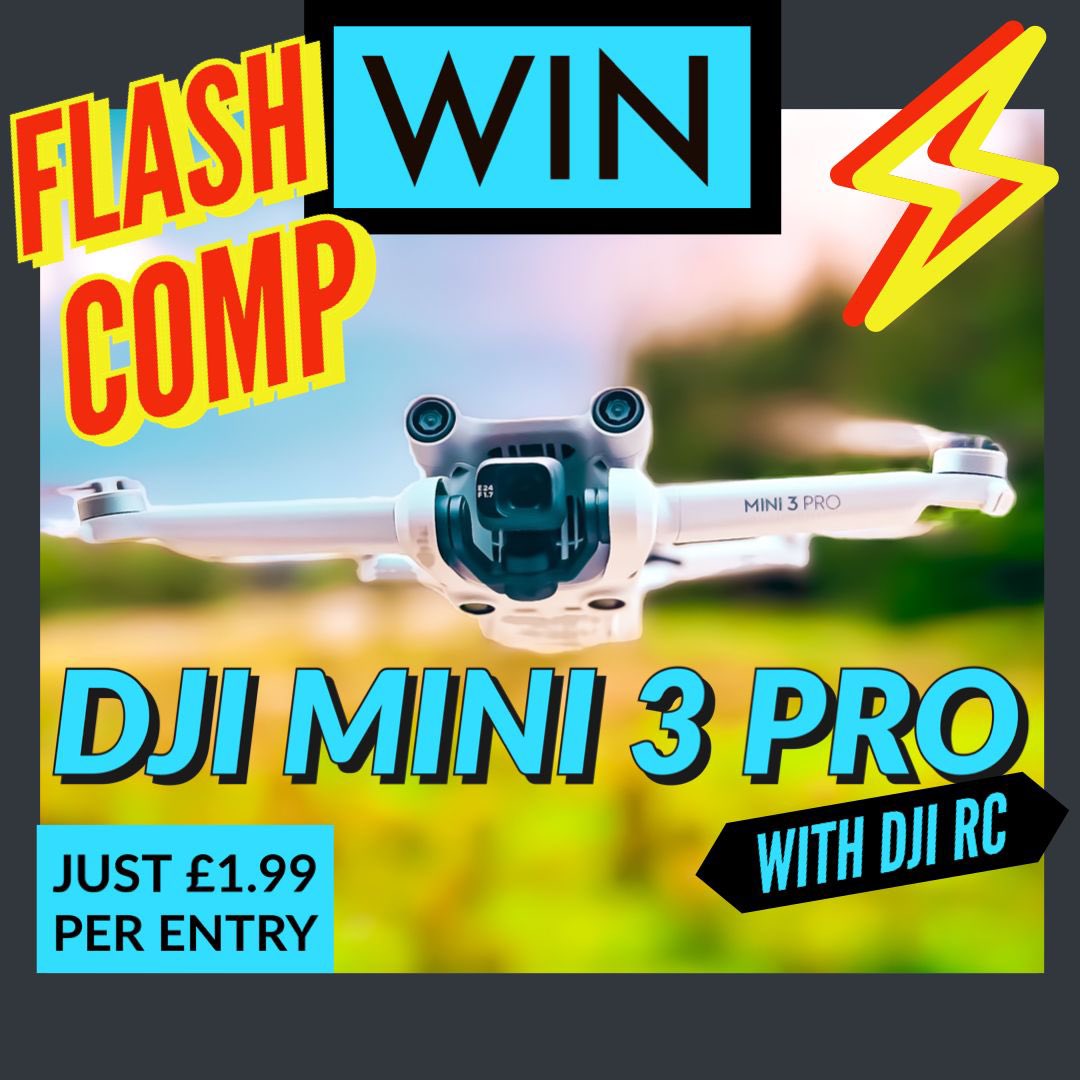 Another chance to WIN a DJI Mini 3 Pro worth £859 today!

hobbymounts.co.uk/shop/weekly-co…

Closes at midnight. Winner announced tomorrow LIVE at 6pm.

Are you in?!

T&amp;C’s apply.  UK residents only, over 18’s

Good luck 🤞 💪

#DJI #djimini3pro #drone #dronecomp #winadrone #hobbymounts