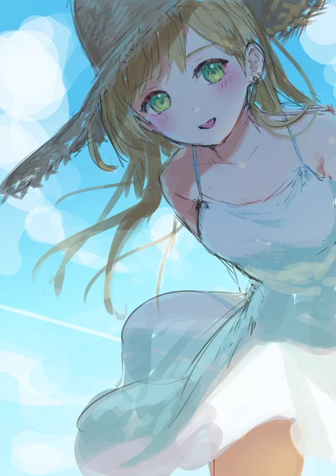 今日の講義で描いた夏のイラスト それぞれ40分ぐらい