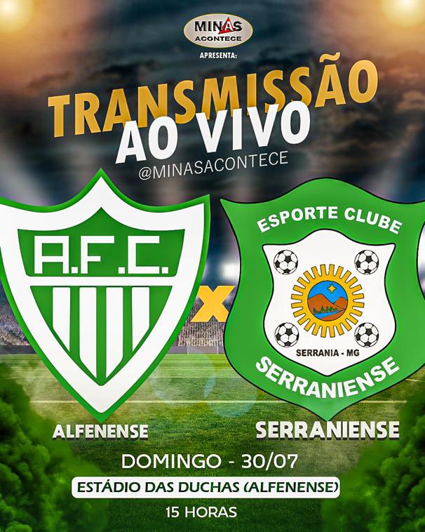 minasacontece's tweet photo. Hoje tem a final em Alfenas com Alfenense x Serraniense https://t.co/6KaBz7lGeL