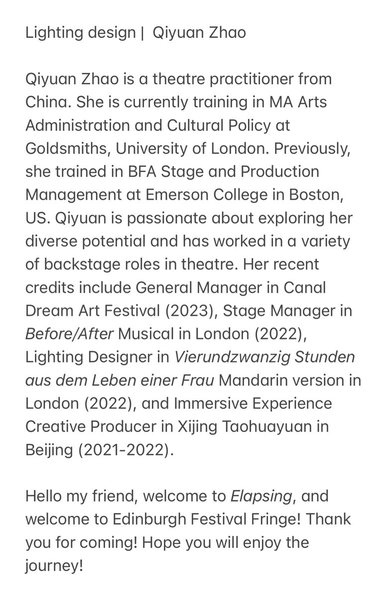 Elapsing_Edin's tweet photo. #edfringe #edfringe23 #theatre #Edinburgh #London #China #Drama #ArtAdministration #design #artist https://t.co/aAQMElyKyF