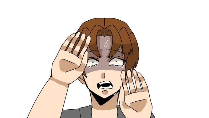 パワーポイントの課題で描いた絵を見てくれ 手は素材使用してる