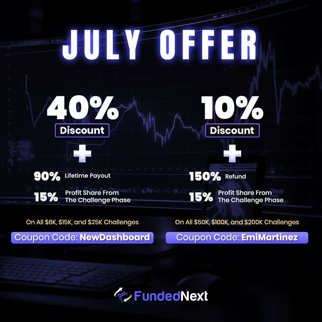 _xprof's tweet image. 🚀 JULY OFFER GIVEAWAY 🚀
3 X $15,000 STELLAR ACCOUNTS!

Get A Chance To Win A Stellar Account All you have to do is…

✅ Like and RT
✅ Follow @FundedNext , @xtra_prolifik
&amp;amp; @the_pipcartel
✅ Sign up using my affiliate link below 👇 and send a screenshot in the comment section!